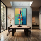 Wall Art Abstract Nature Palette Serenity Linen