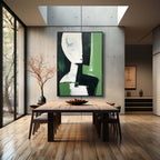 Contemporary Modern Geometric Figure Oil Painting