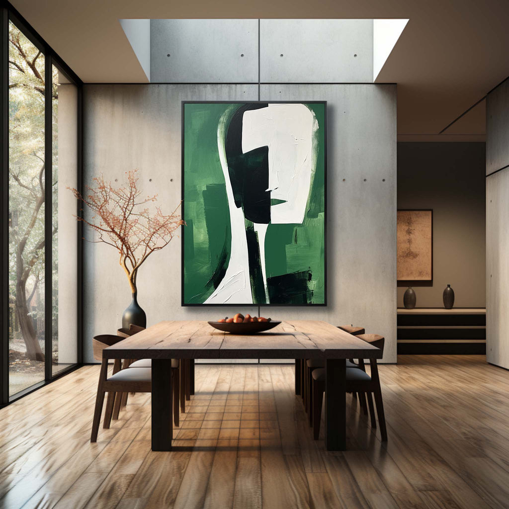 Abstract Portrait Oil Painting Minimalist