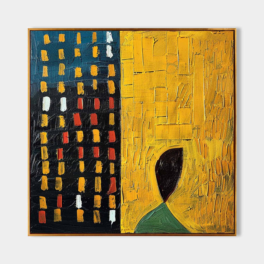 Textured Bold Contrast Oil Painting