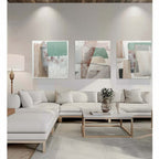 Wall Art Abstract Geometric Color Blocking Landscape