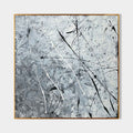 Textured Monochrome Splatter Oil Painting Sleek