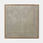 Wabi-Sabi Neutral Grid Texture Painting