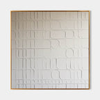 Minimalist Geometric Bas-Relief Wall Art