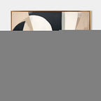 Modern Female Portrait Painting Minimalist Geometric