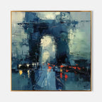 Cityscape Arc de Triomphe Painting Modern Impressionist