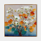 Blossom Eucalyptus 3D Impasto Painting