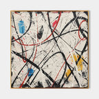 Wall Art Abstract Expressionist Chaotic Hand Drawn