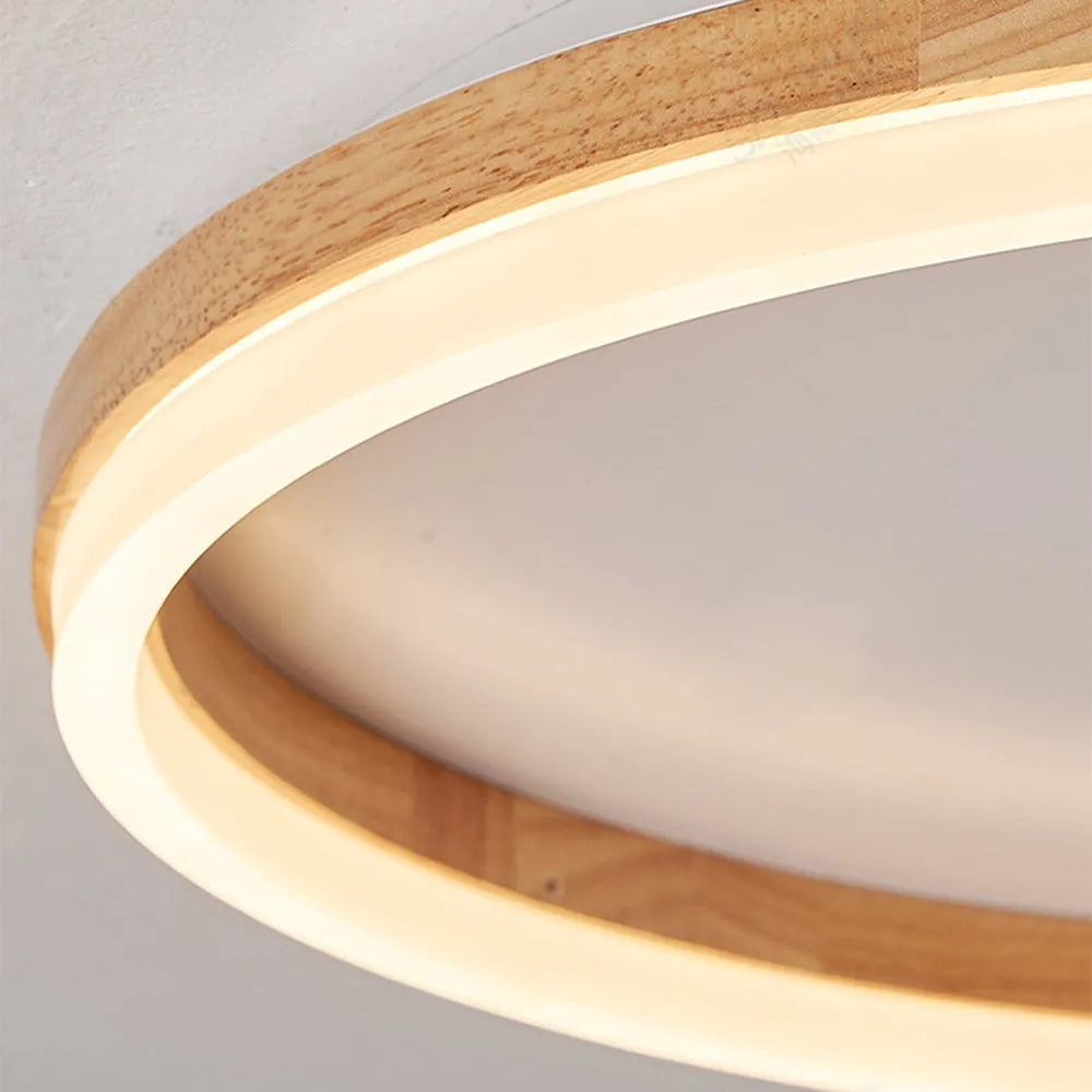 Tomo Flush Mount Ceiling Light Wood
