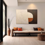 Minimalist Organic Geometric Painting
