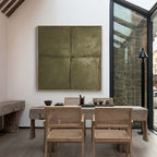 Four Square Minimalist 3D Textured Painting