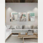 Wall Art Abstract Geometric Color Blocking Landscape