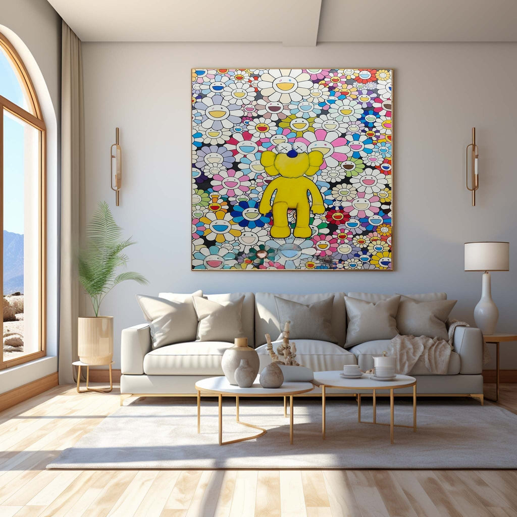 Bearbrick Takashi Murakami Pop Art Painting