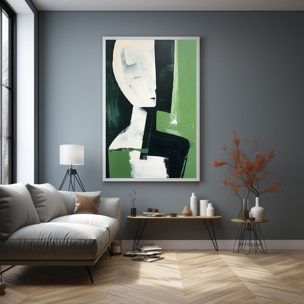 Contemporary Modern Geometric Figure Oil Painting