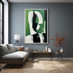 Contemporary Modern Geometric Figure Oil Painting