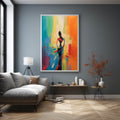 Palette Canvas Art Colorful Painting Dynamic