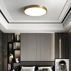 Arisha Nordic LED Gold Round Ceiling Light, Metal &
