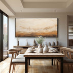 Earthy Toned Textured Landscape Oil Painting