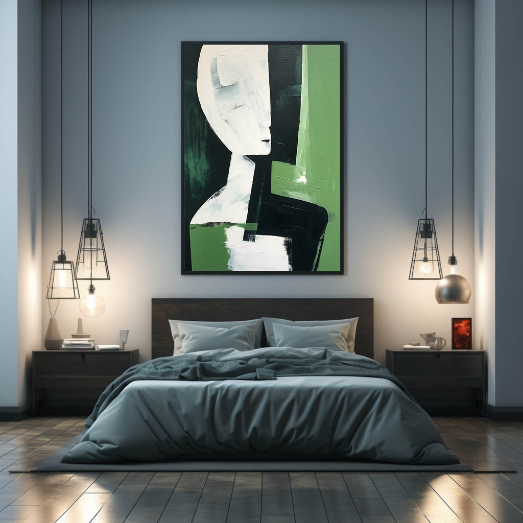 Contemporary Modern Geometric Figure Oil Painting