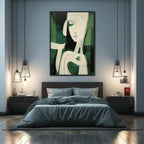 Abstract Female Portrait Oil Painting