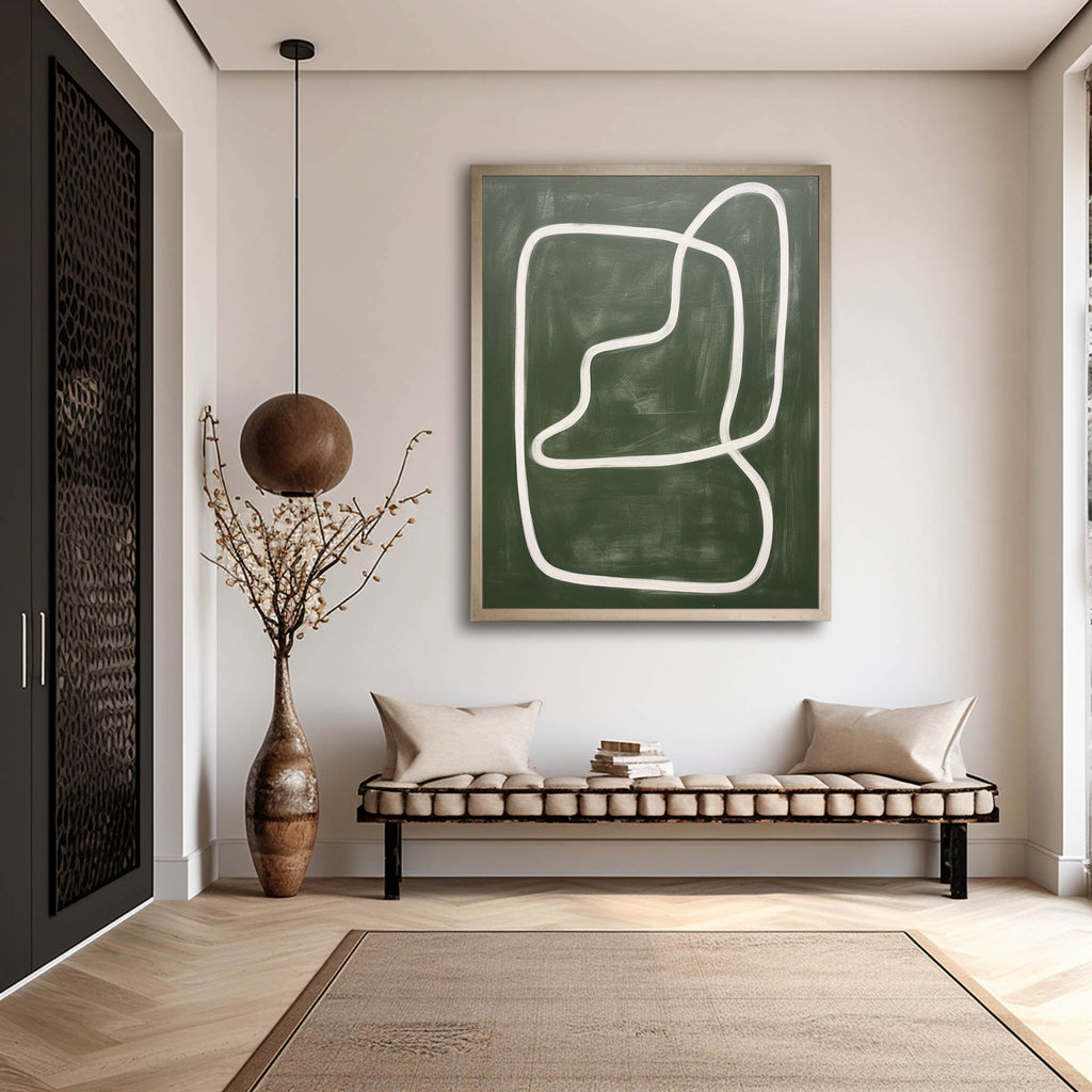 Organic Minimalist Line Abstract Painting