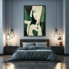 Abstract Female Portrait Oil Painting