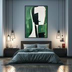 Abstract Portrait Oil Painting Minimalist