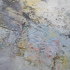 Soft Coastal Abstract Oil Painting Textured