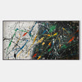 Textured Colorful Splatter Oil Painting Strokes Vibrant