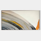 Dynamic Curved Brushstroke Oil Painting Long Wall Art