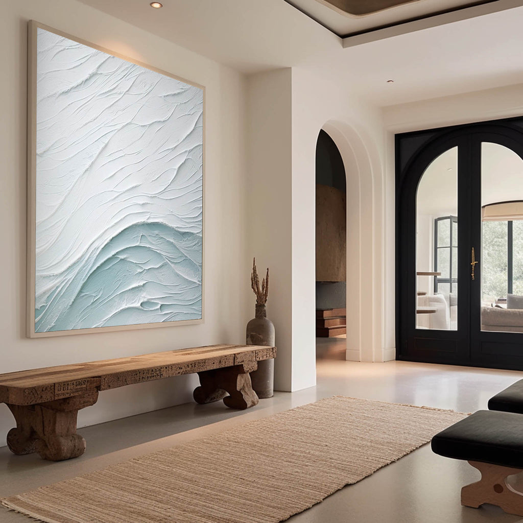 Textured Wave Landscape Art Oil Painting