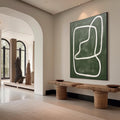 Organic Minimalist Line Abstract Painting