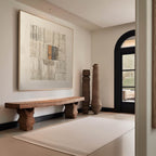 Neutral Geometric Textured Painting