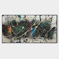 Expressionist Textured Splatter Oil Painting Dynamic Strokes