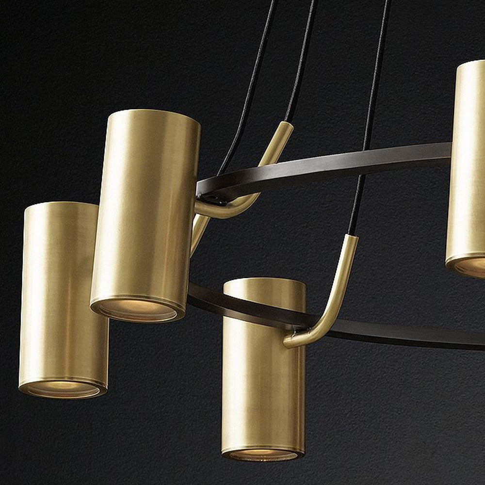 Arisha Modern Spotlight Metal Pendant Light, Gold