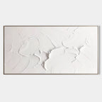 Pure White Textured Impasto Painting