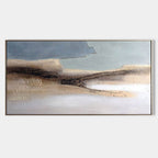Minimalist Abstract Landscape Painting Neutral