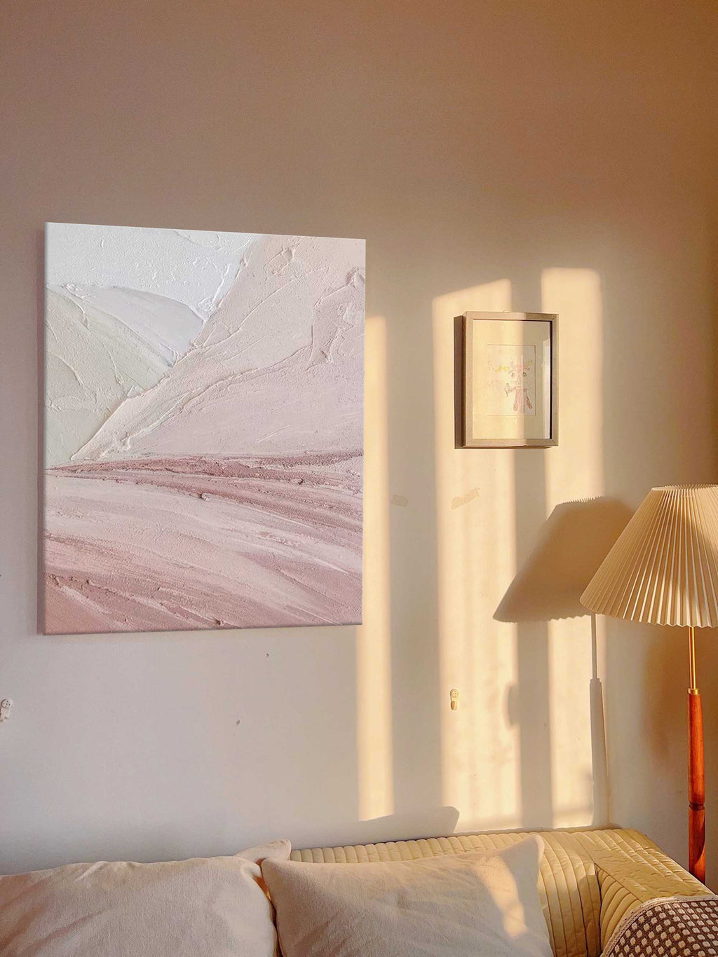 Soft Pastel Landscape Impasto Oil Painting