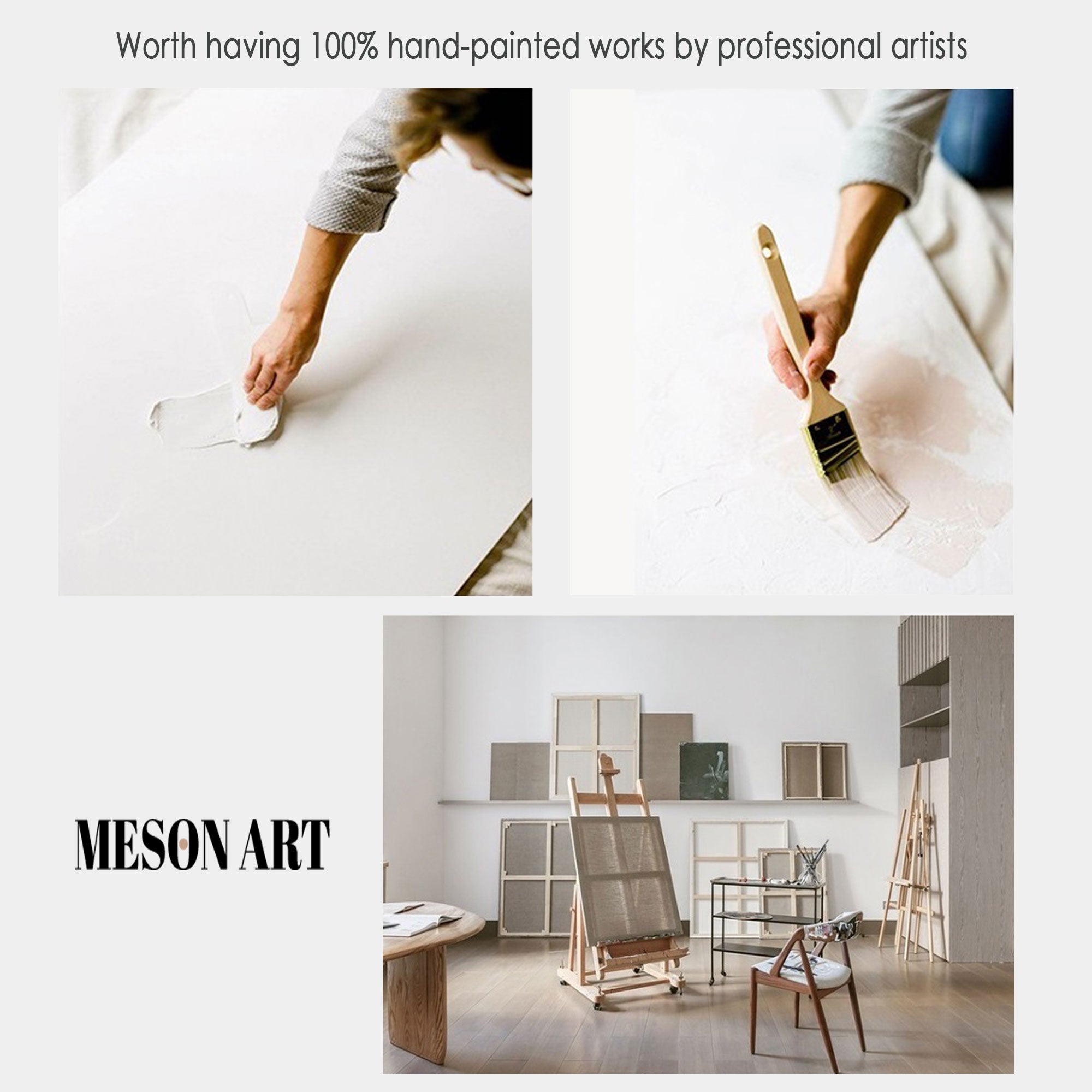 Teal Blue Abstract Geometric Textured Wall Art
