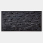 Plaster Art Dark Textured Stone Pattern Abstract Painting