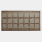 Neutral Tone Grid Texture Oil Painting