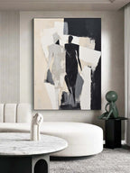 Abstract Walking Couple Painting