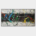 Abstract Expressionist Vibrant Splatter Action Painting