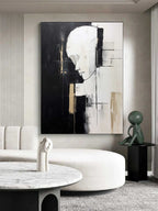 Contemporary Minimalist Art Portrait Painting