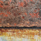 Rustic Horizon Abstract Oil Painting