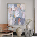 Soft Neutral Abstract Oil Painting