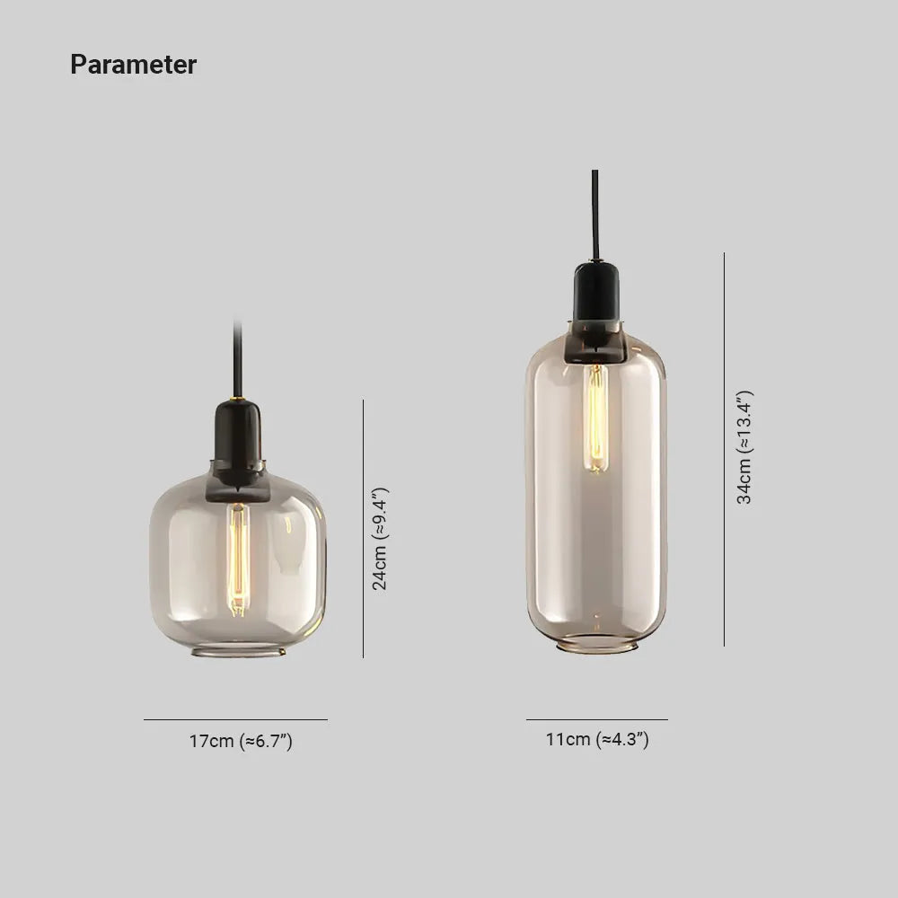 Valentina Designer Cylinder Pendant Light, Marble & Glass
