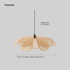 Aiko Handmade Pendant Light, Rattan/Willow Weave
