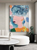 Abstract Impasto Portrait Painting