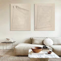Monochrome Folded Paper Effect Oil Painting